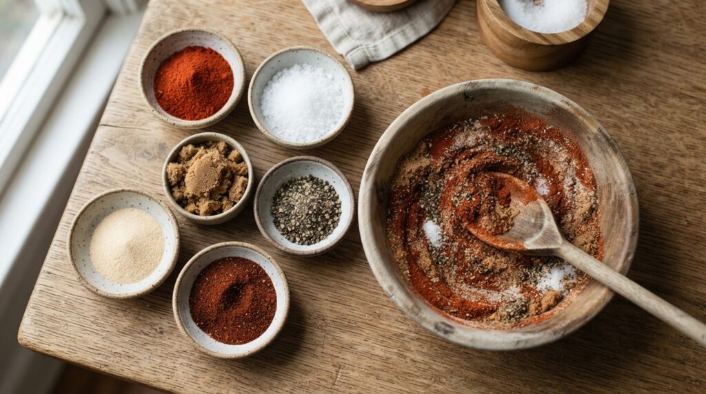 barbecue rub maken