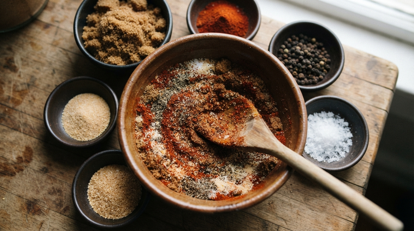 barbecue rub maken