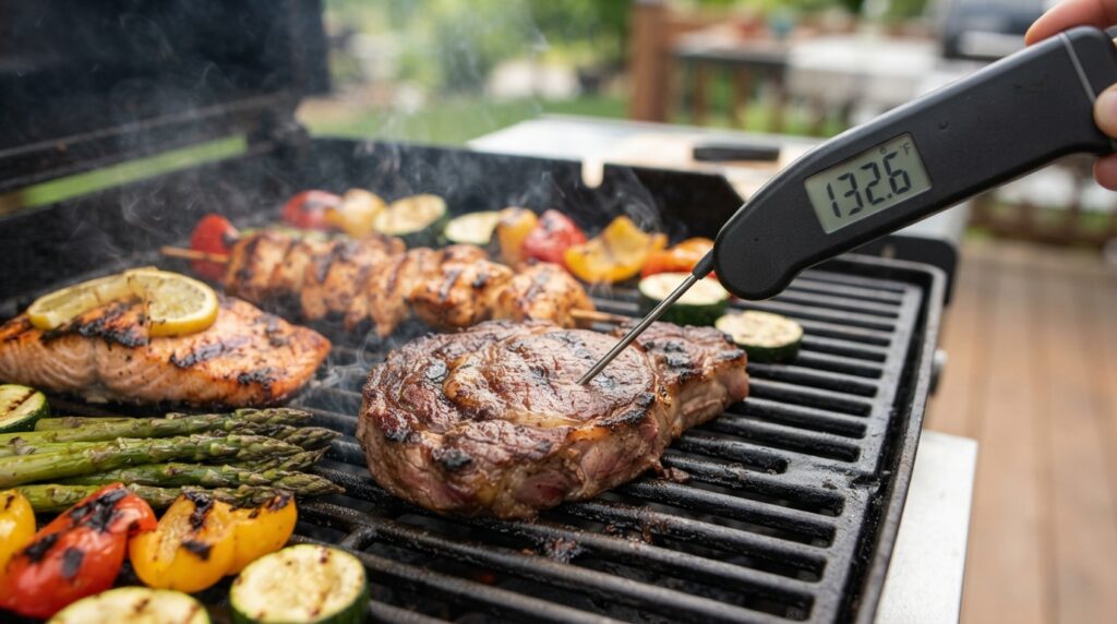 barbecue temperatuur