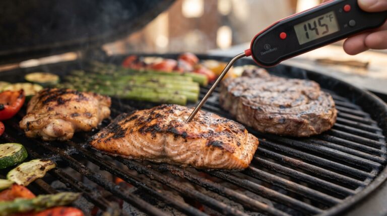 barbecue temperatuur