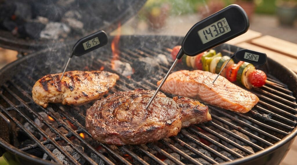barbecue temperatuur